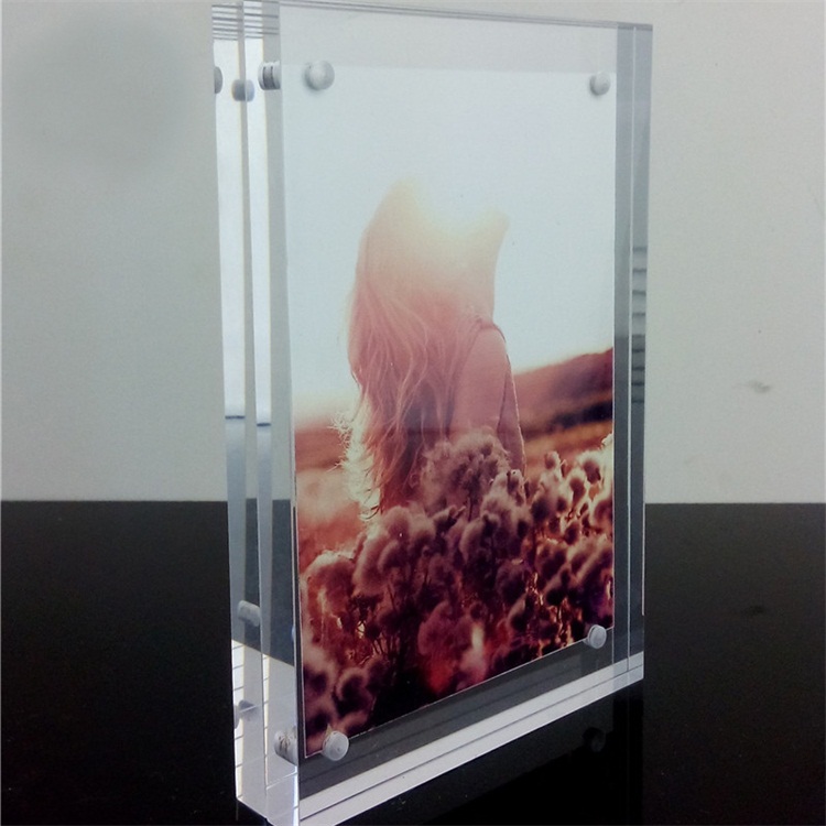 Custom clear acrylic picture frame