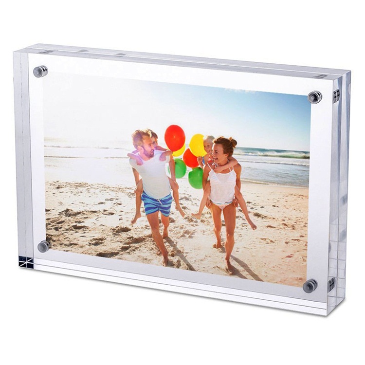 Custom clear acrylic picture frame