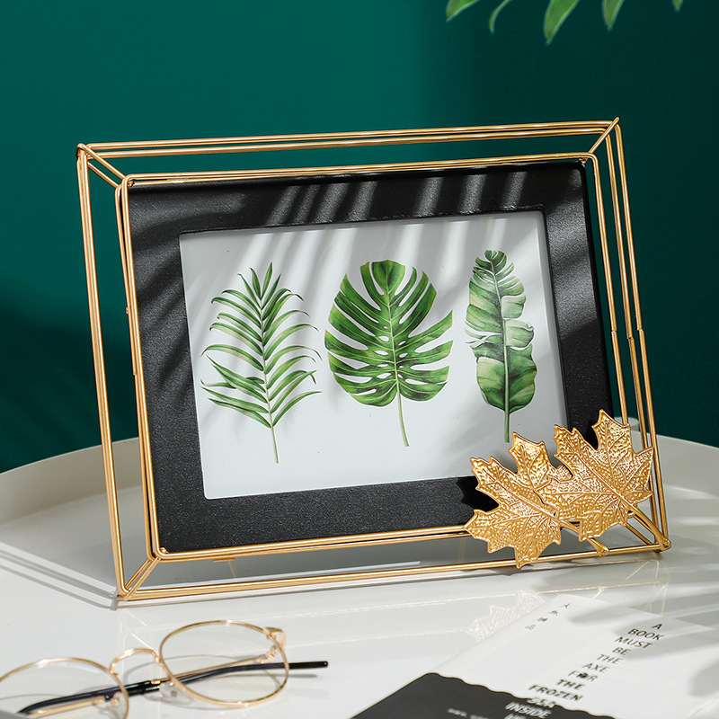 Personalized wrought iron glass photo frame