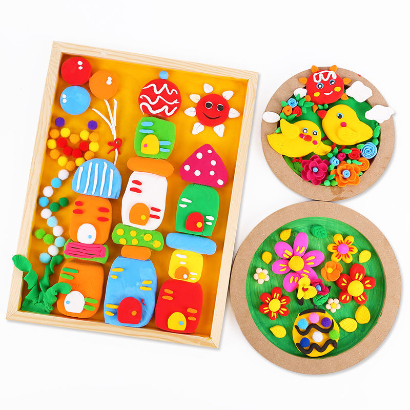 Children's threedimensional wooden picture frame
